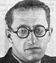 Viktor (Haim) Arlosoroff, Jewish law student who had an affair with Magda Goebbels, 1929. Artist: Unknown