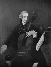 Giacomo Cervetto (1680-1783), Italian cellist. Artist: Johan Zoffany
