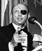 Moshe Dayan (1915-1981), Israeli General and politician, 1969. Artist: Unknown