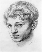 Mark Gertler (1891-1939), British artist - Self Portrait. Artist: Mark Gertler