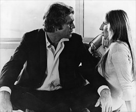 Ryan O?Neal (1941- ), American actor, with Barbra Streisand (1942- ), American actress, 1972. Artist: Unknown