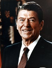 Ronald Reagan (1911- ), Former American President, 1985. Artist: Unknown