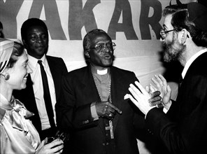 Rev Desmond Tutu (1931- ), South African, Archbishop of Cape Town. Artist: Unknown