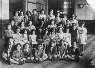 Jewish primary school children, 1939. Artist: Unknown