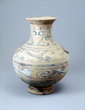 Pottery hu, Western Han dynasty, China, late 2nd century BC. Artist: Unknown