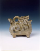 Changsha Tongguan stoneware water pot, late Tang dynasty, China, late 9th century. Artist: Unknown