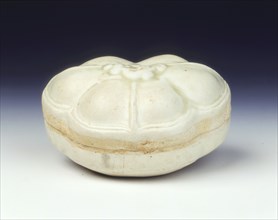 Trefoil box with applique of a bushy-tailed fox, late Tang dynasty, China, 9th-early 10th century. Artist: Unknown