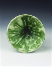 Green lead glazed bowl, Liao dynasty, china, 11th century. Artist: Unknown