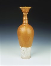Brown glazed phoenix-headed vase, Liao Dynasty, China, 10th-early 11th century. Artist: Unknown