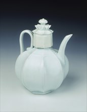 Qingbai eight-panelled globular ewer, Northern Song dynasty, China, 11th century. Artist: Unknown