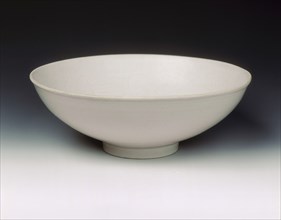 Qingbai bowl with incised floral design, Northern Song dynasty, China, early 12th century. Artist: Unknown