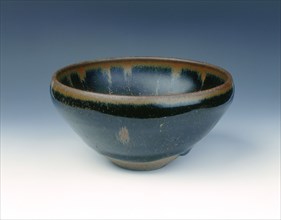 Jian stoneware bowl of alms bowl shape, late Northern Song dynasty, China, early 12th century. Artist: Unknown