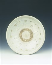 Stoneware bowl with sgraffito floral pattern, Jin dynasty, China, 12th-early 13th century. Artist: Unknown