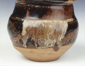 Rice measure jar with Jizhou type black glaze, Southern Song dynasty, China, 13th century. Artist: Unknown
