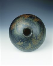 Cizhou-type black stoneware jar, late Jin-early Yuan dynasty, China, 13th century. Artist: Unknown