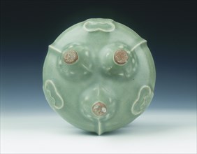 Longquan celadon tripod censer, Yuan dynasty, China, late 13th-early 14th century. Artist: Unknown