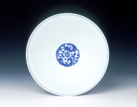 Blue and white bowl, Yongzheng period, Qing dynasty, China, 1723-1735. Artist: Unknown