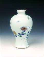 Doucai miniature meiping vase, Yongzheng period, Qing dynasty, China, 1723-1735. Artist: Unknown
