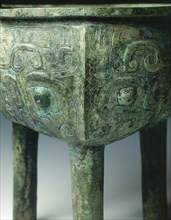 Bronze ding with taotie pattern, early Western Zhou dynasty, c1050 BC. Artist: Unknown