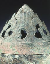 Bronze boshanlu censer, Wang-Mang Interregnum, China, 9-25. Artist: Unknown