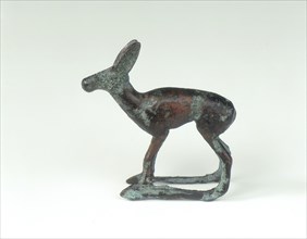 Ordos bronze of a standing doe in the round, Eastern Zhou dynasty, China, 6th-early 5th century BC. Artist: Unknown