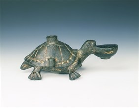 Gilt bronze lamp in the form of a tortoise, Six Dynasties period, China, 4th-5th century. Artist: Unknown
