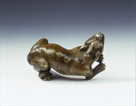 Bronze spotted dog-like animal, Tang dynasty, China, 618-906. Artist: Unknown