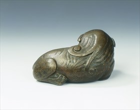 Bronze mythical animal, Song dynasty, 960-1279. Artist: Unknown
