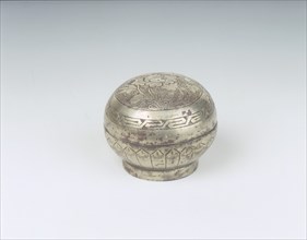 Silvered bronze covered box, Late Tang-Northern Song dynasty, China. Artist: Unknown