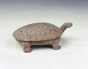 Steatite covered ink palette in the shape of a tortoise, Six Dynasties, 7th century or earlier. Artist: Unknown