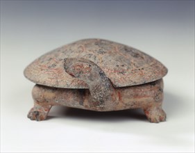 Steatite covered ink palette in the shape of a tortoise, Six Dynasties, 7th century or earlier. Artist: Unknown