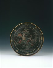 Ryukyu lacquer plate, Japan, 1700-1730. Artist: Unknown