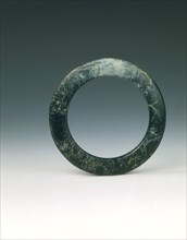 Dark green jade bracelet, Shang dynasty (Erligang Phase), China, c1600-c1400 BC. Artist: Unknown