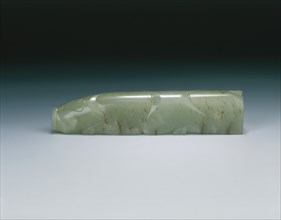 Stylised jade pig, Han dynasty, China, 206 BC-220. Artist: Unknown
