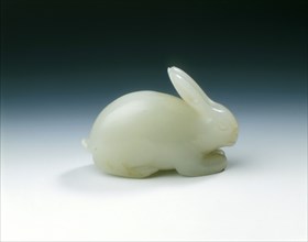 White jade hare, Song dynasty, China, 960-1279. Artist: Unknown
