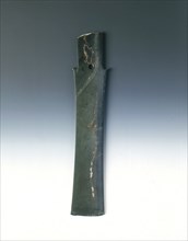Dark green jade Zhang sceptre, neolithic, Longshan culture, China, c2300-1700 BC. Artist: Unknown
