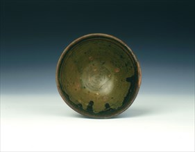 Brown and green glazed tea bowl, Southern Song dynasty, China, 1127-1279. Artist: Unknown