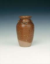 Champa brown glazed jar, Vietnam, 14th century. Artist: Unknown