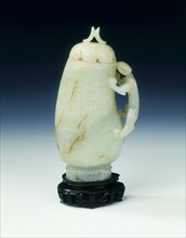 Jade covered gourd shaped hu, Southern Song or Yuan dynasty, China, 12th-14th century. Artist: Unknown