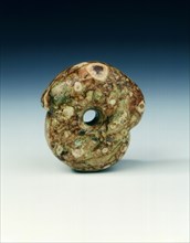 Jade pudding stone ring, neoloithic, Chahai type, northern China, c4700-3000 BC. Artist: Unknown
