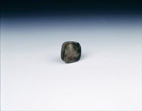 Slit jade bead, neolithic, Chahai type, northern China, c4700-3000 BC. Artist: Unknown