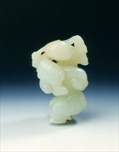 Jade juggler, Qing dynasty, China, late 18th-early 19th century. Artist: Unknown