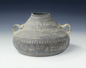 Grey pottery vessel, Warring States period/early Han dynasty, China, 3rd century BC. Artist: Unknown