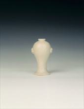 Dehua porcelain wall vase, China, 17th century. Artist: Unknown