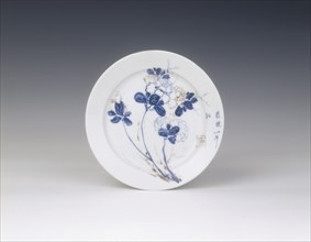 Blue and white porcelain plate, Qing dynasty, mid Kangxi period, China, 1683-1700. Artist: Unknown