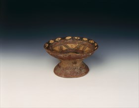 Painted pottery dish, Neolithic, Ma Chang phase, North West China, c2000 BC. Artist: Unknown