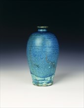 Cizhou turquoise-glazed meiping, Yuan dynasty, China, 1279-1368. Artist: Unknown