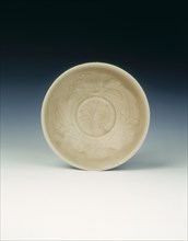 Qingbai bowl with lily spray, Song dynasty, China, late 11th-early 12th century. Artist: Unknown