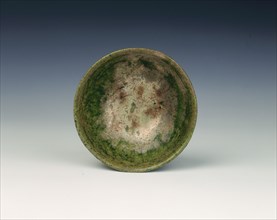 Green lead glazed bowl, Tang dynasty, China, 618-907 AD. Artist: Unknown