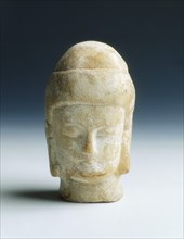 Marble head of a Buddhist figure, Eastern Wei-Northern Qi dynasty, China, mid-6th century. Artist: Unknown